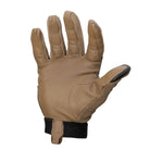 Magpul Patrol Glove 2.0 Coyote tactical glove palm side displaying premium leather palm, thumb reinforcement, and enhanced articulation