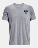 UA Freedom Eagle Tee T-Shirt Under Armour Steel Light Heather 3X-Large 