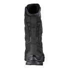 Rear view of the Black Salomon XA Forces 8 Inch GTX boot showing the supportive heel structure and extended ankle coverage.