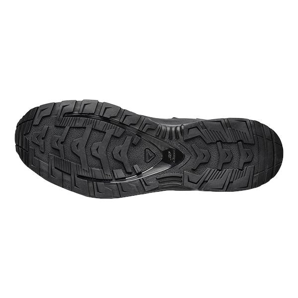 Bottom view of the Salomon XA Forces 8 Inch GTX featuring a Contagrip MD outsole designed for traction on wet, dry, and uneven terrain. 