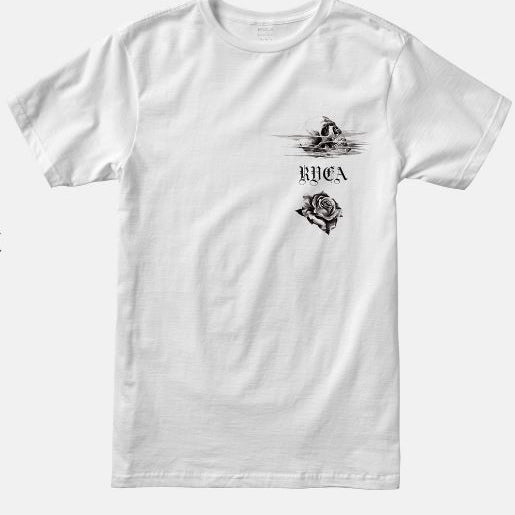 RVCA Tiger Beach T-Shirt T-Shirt RVCA WHITE Large 