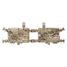 Spiritus Systems 34 Alpha Chest Rig in MultiCam featuring a split-front design, MOLLE panels, and a modular chassis built for customized tactical loadouts.