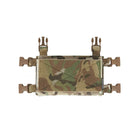 Spiritus Systems Micro Fight Chassis Mk4 in Multicam modular chest rig platform with soft loop Velcro interior and rear hook panel, lightweight tactical placard system compatible with LV119 plate carrier and modular inserts made in the USAMulticam 