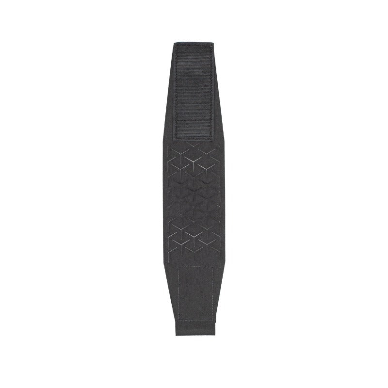 Spiritus Systems Pangolin Flap in Black featuring a laser-cut scrim pattern for flexible retention and loadout control.