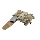 Spiritus Systems Pangolin Flap mounted to a Micro Fight chassis, demonstrating flexible retention and secure closure over inserted gear.