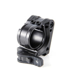 Unity FAST Aimpoint Magnifier Mount Black right profile with magnifier in shooting position aligned inline for precision rifle setup