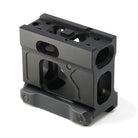 Unity FAST Aimpoint Micro Mount 2.26 inch red dot mount side view showing integrated front and rear backup iron sights and compact rail footprint