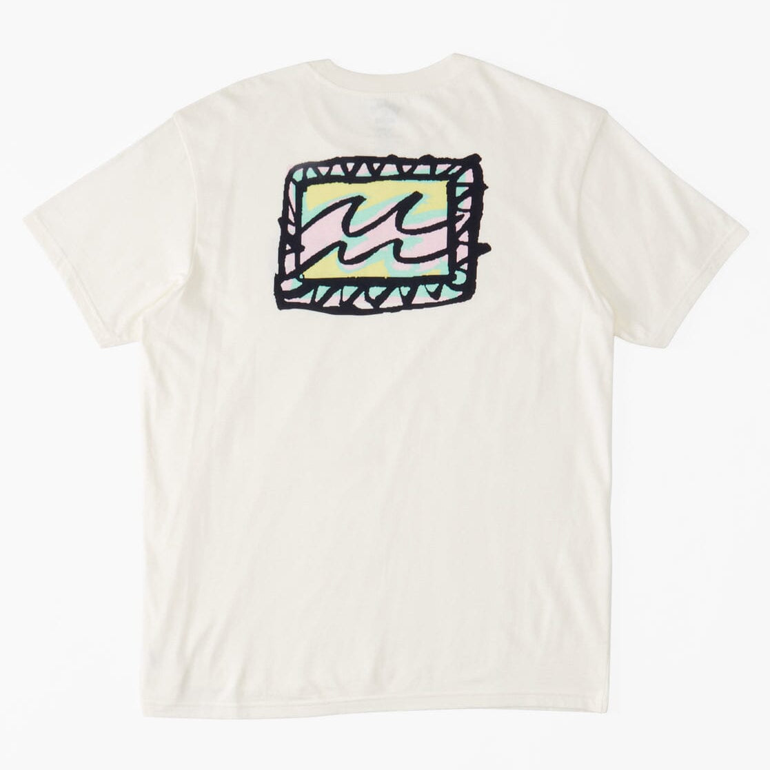 Billabong Crayon Wave Tee T-Shirt Billabong Off White Large 