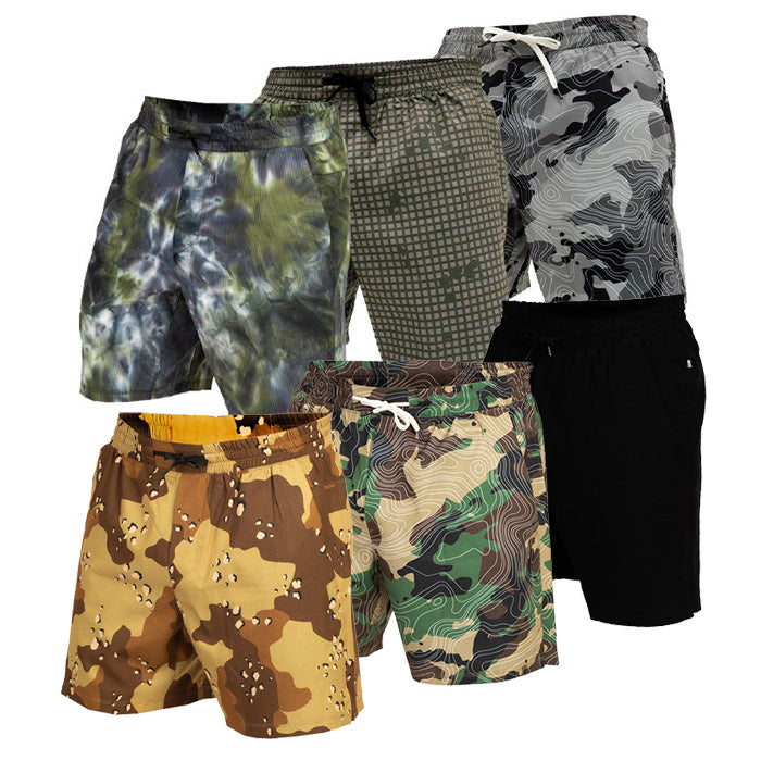 TD Contender Tactical Shorts 6 2022, Cypress Tie-Dye / Small