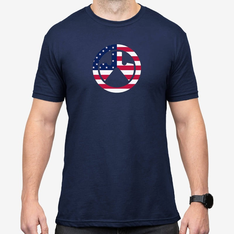 Magpul Independence Icon Cotton Blend T-Shirt Graphic Tee Magpul Navy Small 