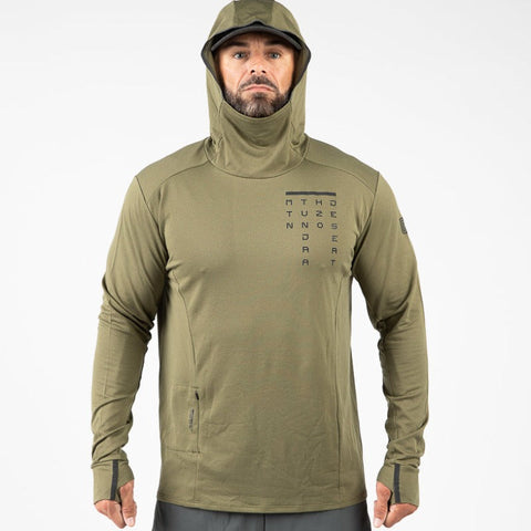 MTHD Delta Tech Hoody Base Layer Top MTHD Burnt Olive Large 