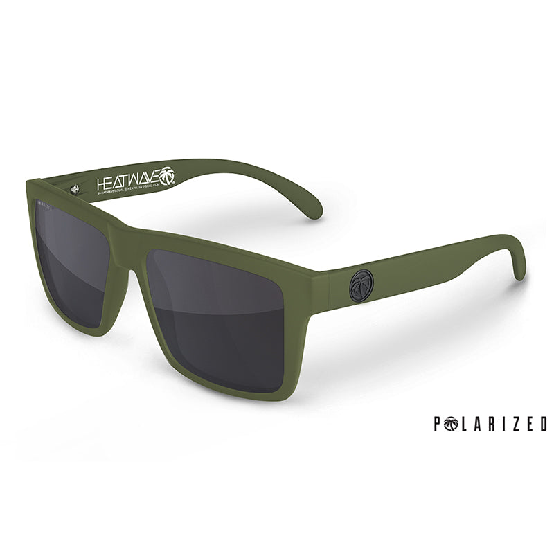 Heat Wave Vise OD Green Polarized Sunglasses Heat Wave 